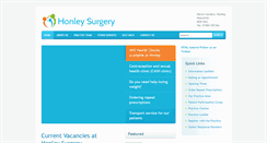 Desktop Screenshot of honleysurgery.co.uk